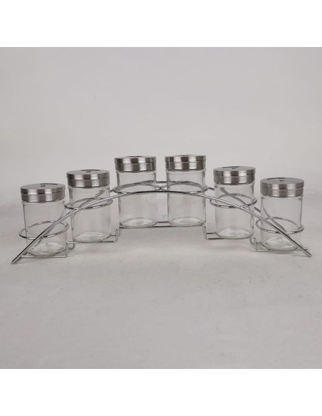 Kruidenset - 7 delig - RVS en glas