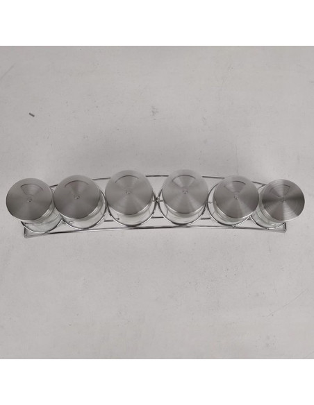 Kruidenset - 7 delig - RVS en glas