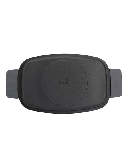 Infinity Chefs Grillplaat 42 x 22 cm -  Gegoten Aluminium  - Soft-Touch Handvaten