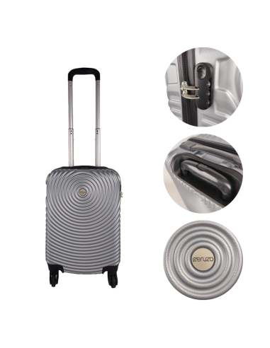 Ceruzo Handbagage Koffer - 51.5 cm - Grijs