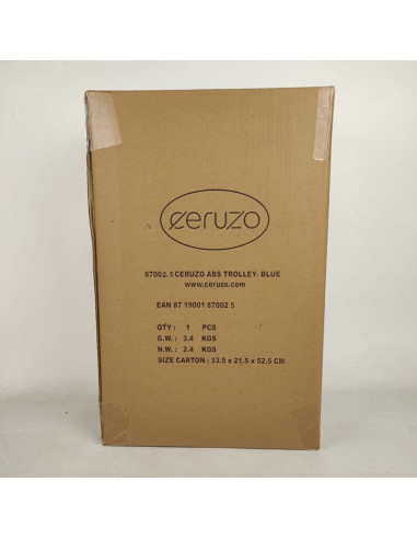 Ceruzo Handbagage Koffer - 51.5 cm - Blauw