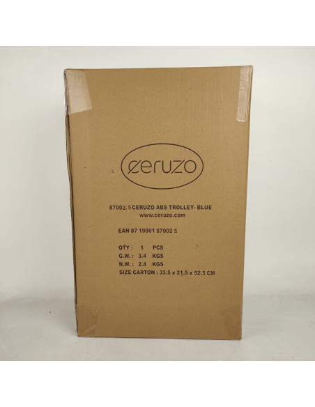 Ceruzo Handbagage Koffer - 51.5 cm - Blauw