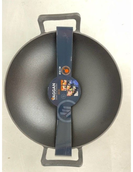 Vaggan Wokpan - Gietijzer - Ø36 cm - voor BBQ en open vuur