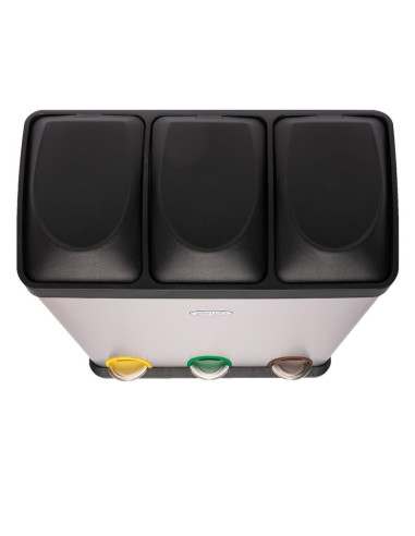 Ceruzo Prullenbak afvalscheiding met 3 vakken -...