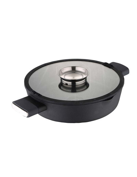 Infinty Chefs Braadpan 28cm - deksel met Aromatizer - voor inductie