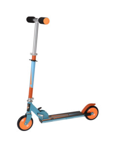 XQ Max Opvouwbare Step met Voetrem - blauw met oranje 2