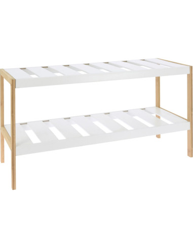 Schoenenrek van bamboe en MDF - 70 x 26 x H36 cm