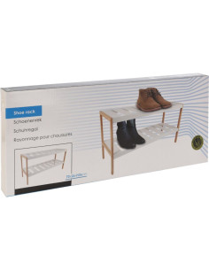 Schoenenrek van bamboe en MDF - 70 x 26 x H36 cm 2
