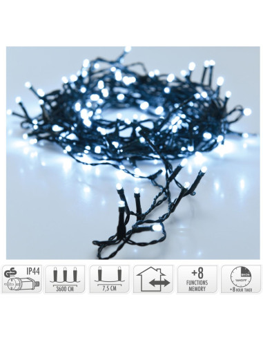 Kerstverlichting 480 led- 36m - wit - Timer -...