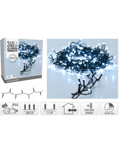 Kerstverlichting 240 led- 18m - wit - Timer -... 2