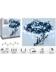 Kerstverlichting 320 led- 24m - wit - Timer -... 2