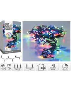 Kerstverlichting 80 led- 6m - multicolor - Timer -... 2