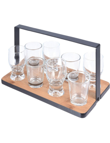 Amuse set met Serveerrekje en Glaasjes