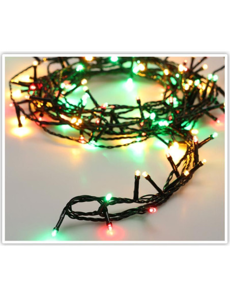 Kerstverlichting 120 led- 9m - three tone traditional - Timer - Lichtfuncties - Geheugen - Buiten