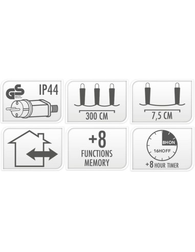 Kerstverlichting 120 led- 9m - three tone...