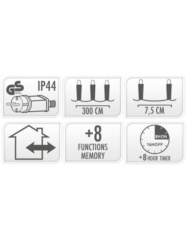 Kerstverlichting 180 led- 13.5m - three tone...