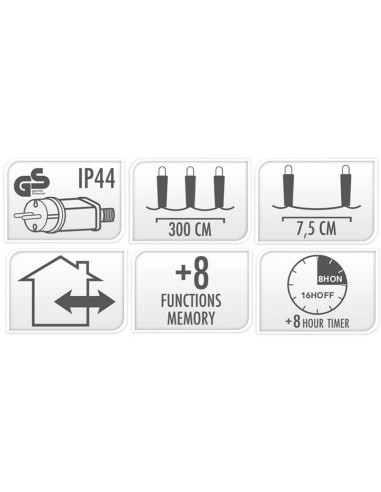 Kerstverlichting 240 led- 18m - three tone...