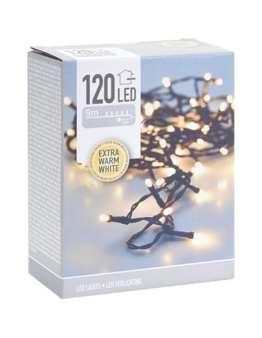 Kerstverlichting 120 led- 9m - extra warm wit -...