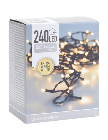 Kerstverlichting 240 led- 18m - extra warm wit...