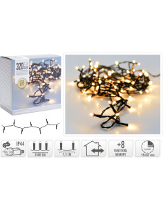 Kerstverlichting 320 led- 24m - extra warm wit - Timer -... 2