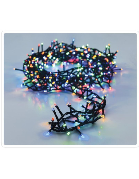 Microcluster - 1000 led - 20m - multicolor - Timer - Lichtfuncties - Geheugen - Buiten