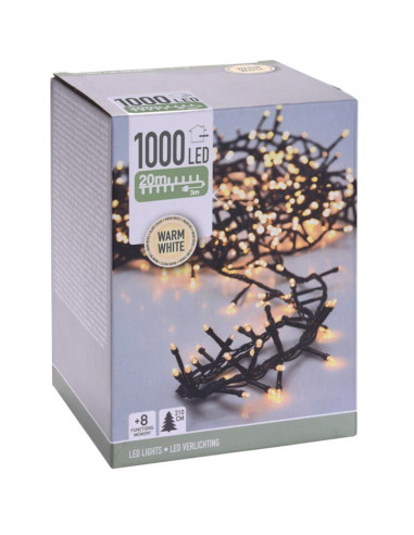 Microcluster - 1000 led - 20m - warm wit -...