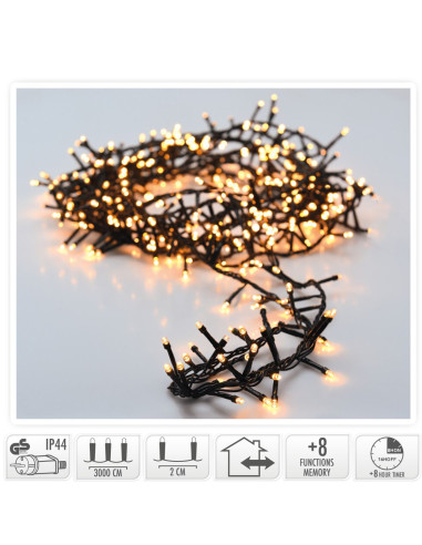 Microcluster - 1500 led - 30m - warm wit -...