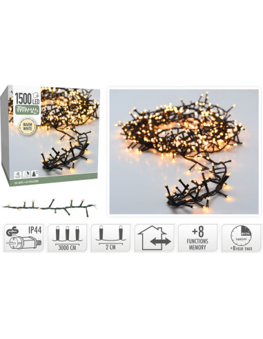 Microcluster - 1500 led - 30m - warm wit -...