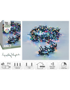 Microcluster - 700 led - 14m - multicolor - Timer -... 2