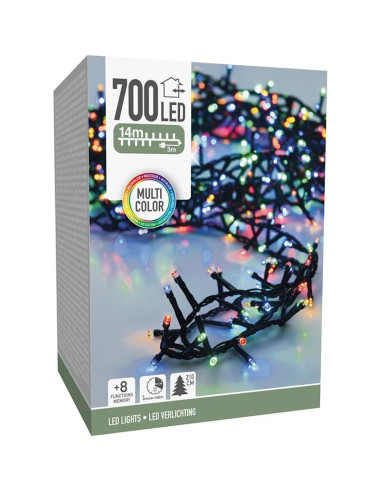 Microcluster - 700 led - 14m - multicolor -...