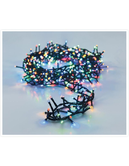 Microcluster - 700 led - 14m - multicolor - Timer - Lichtfuncties - Geheugen - Buiten
