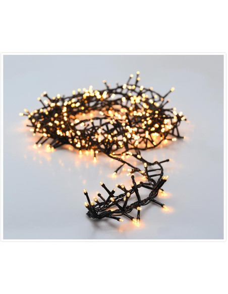 Microcluster - 400 led - 8m - extra warm wit - Timer - Lichtfuncties - Geheugen - Buiten