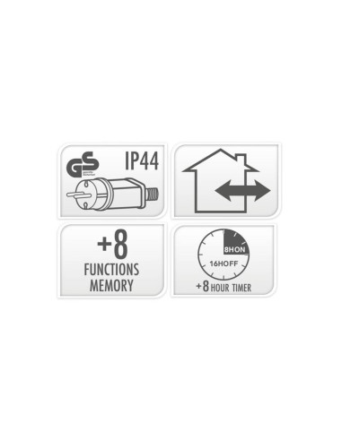 Microcluster - 400 led - 8m - extra warm wit -...