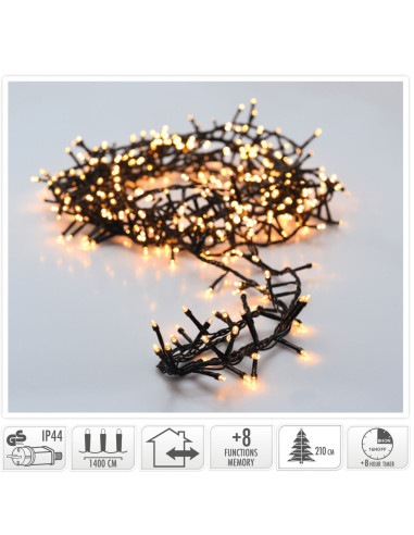 Microcluster - 700 led - 14m - extra warm wit -...