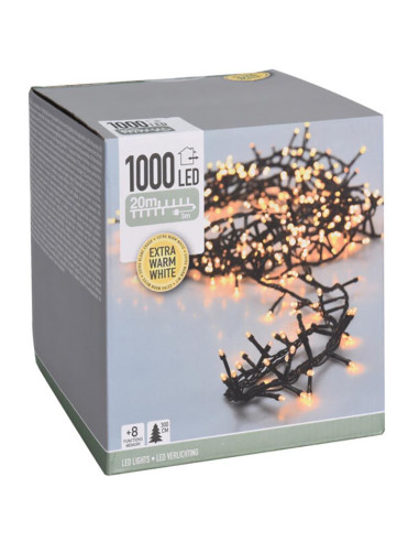 Microcluster - 1000 led - 20m - extra warm wit...