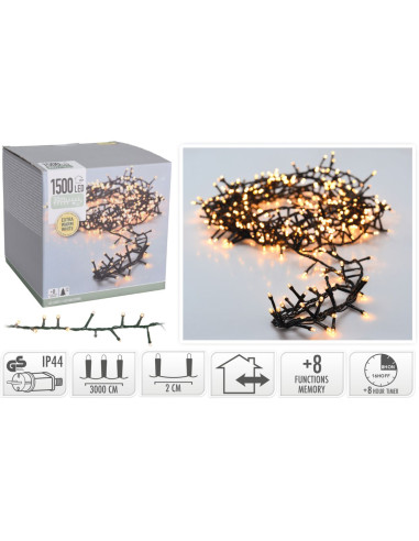 Microcluster - 1500 led - 30m - extra warm wit...