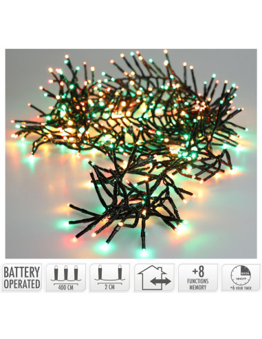 Micro Cluster 200 led - 4m - three tone...