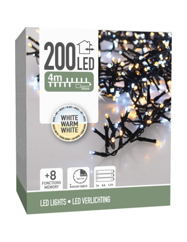 Micro Cluster 200 led - 4m - two tone adorable...