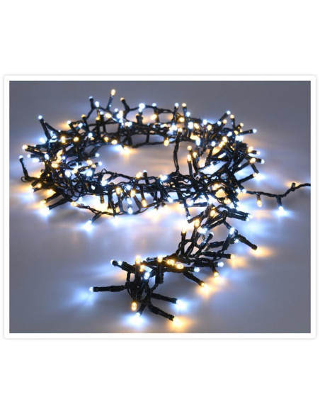 Micro Cluster 200 led - 4m - two tone adorable - Batterij - Lichtfuncties - Geheugen - Timer