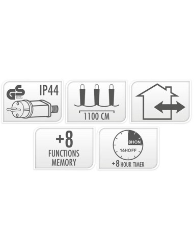 Microcluster - 560 led - 11m - three tone...