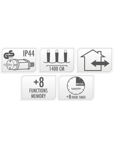 Microcluster - 700 led - 14m - three tone...
