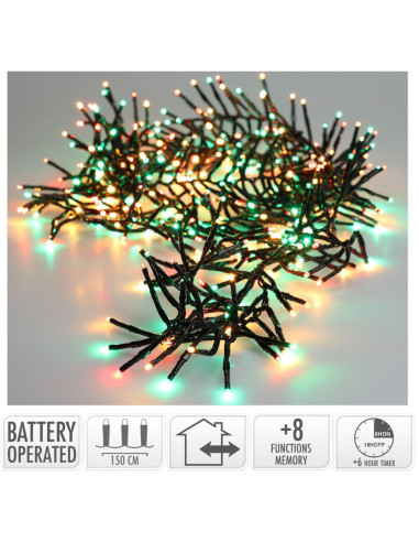 Clusterverlichting 192 led -  1.4m - three tone...