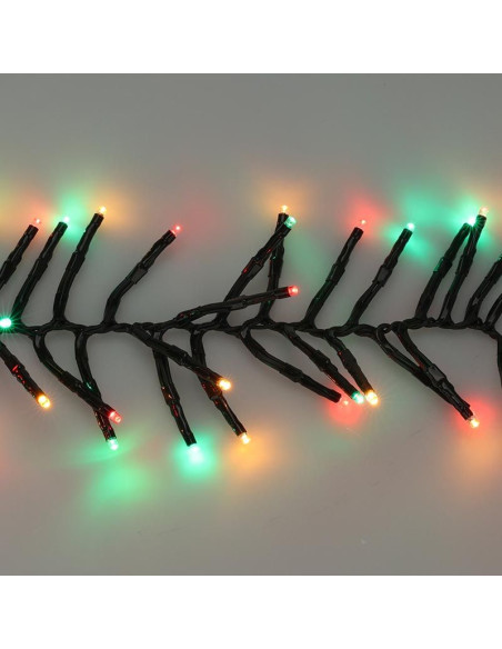 Clusterverlichting 192 led -  1.4m - three tone traditional - Batterij - Lichtfuncties - Geheugen - Timer