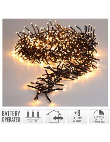Clusterverlichting 192 led -  1.4m - two tone...