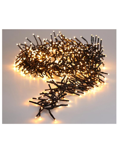 Clusterverlichting 192 led -  1.4m - two tone romantic - Batterij - Lichtfuncties - Geheugen - Timer