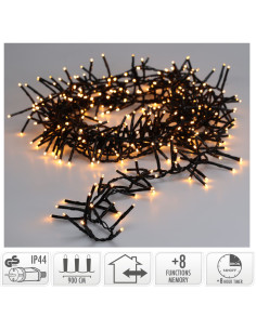 Maxi Cluster Kerstverlichting - 600 led - 9m - extra warm... 2