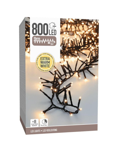 Maxi Cluster Kerstverlichting - 800 led - 12m -...