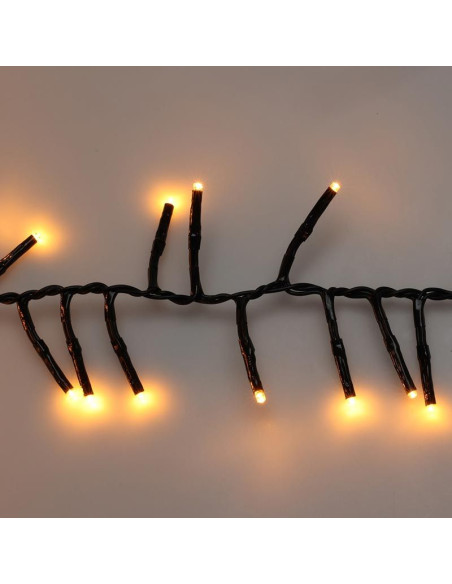 Maxi Cluster Kerstverlichting - 1000 led - 15m - extra warm wit - Timer - Lichtfuncties - Geheugen - Buiten