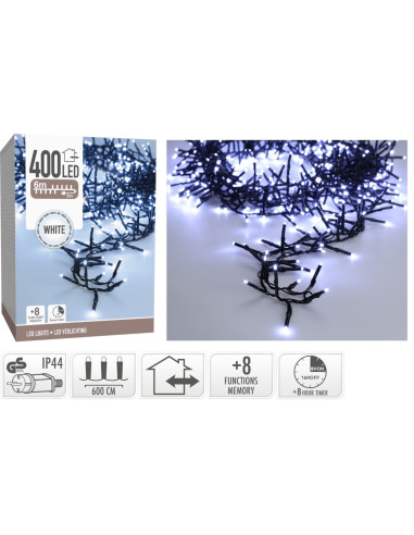 Maxi Cluster Kerstverlichting - 400 led - 6m -...
