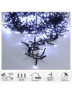 Maxi Cluster Kerstverlichting - 400 led - 6m - wit -... 2